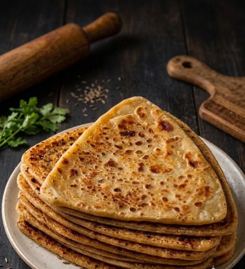 Authentic Handmade Triangle Jeera Paratha